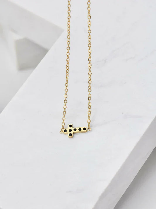 cross-necklace-cross-black-crystals-gold-s304190z01